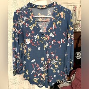 Generic V-Neck Floral Blouse